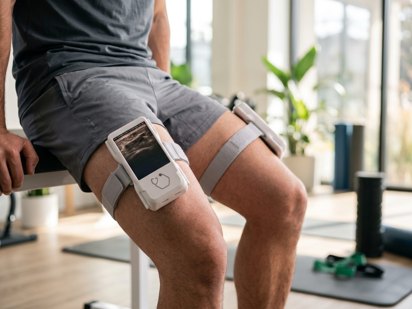 GATOR PRIME sensors strapped above and below the knee
